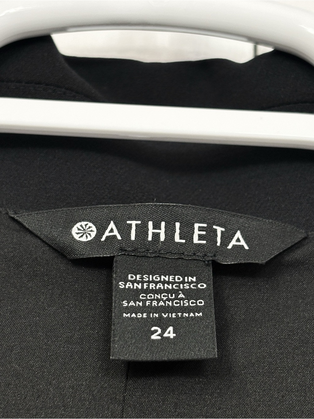 NWT Athleta Black Endless Primatwill Stretch Long Sleeve Tie Front Blazer 24 - Picture 3 of 16